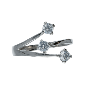 Anello Oro 18 kt Donna bianco trilogy