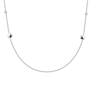 Collana Luca Barra Forever acciaio e cristalli