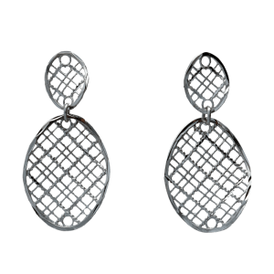 Orecchini Oro 18 kt Pendenti con lavorazione martellata