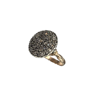 Anello 9kt Toppa con Brillanti 18mm