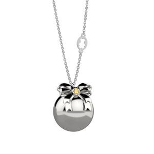 Collana Nanan chiama angeli Ottone fiocco argento