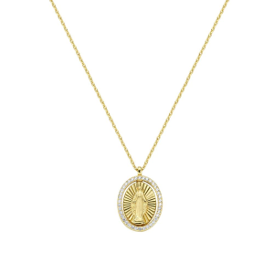Collana Amen Medaglia Miracolosa con Medaglia Girevole