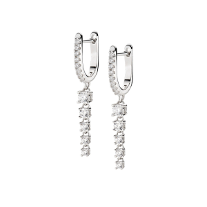 Orecchini Amen Pendenti con Cinque Zirconi