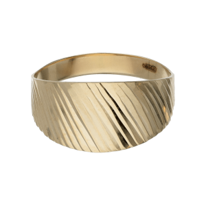 Anello Oro 18 kt Donna a fascia lavorato a graffi