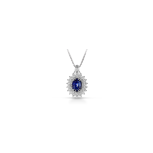 Collana Pg Gioielli Zaffiro e Diamanti