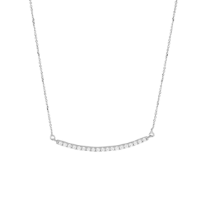 Collana I Gold con zirconi bianchi oro 9kt