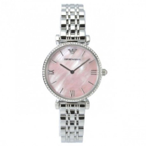 Orologio Emporio Armani 32mm Madreperla Rosa Silver