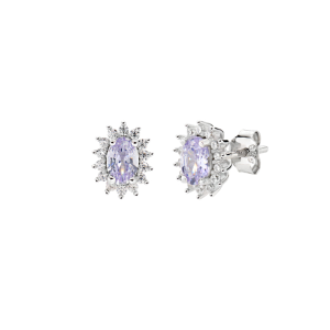 Orecchini  Amen Mini Royal Lady con Zircone Lillà