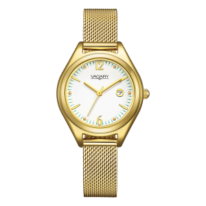 Orologio Vagary By Citizen Flair Bianco Acciaio Dorato
