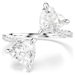 Anello Swarovski Mesmera Taglio Heart Bianco rodiato 60