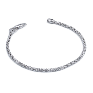 Bracciale Boccadamo in argento in maglia tubolare a grani