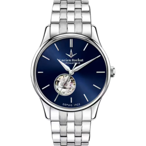 Orologio Lucien Rochat Montreux 39mm Auto Blue Silver