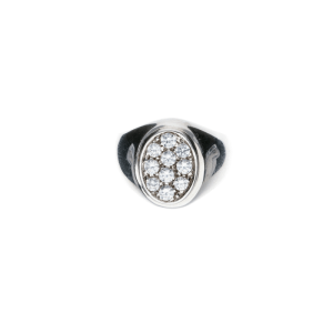 Anello Oro 18 kt Donna da mignolo con Zirconi Chavelier