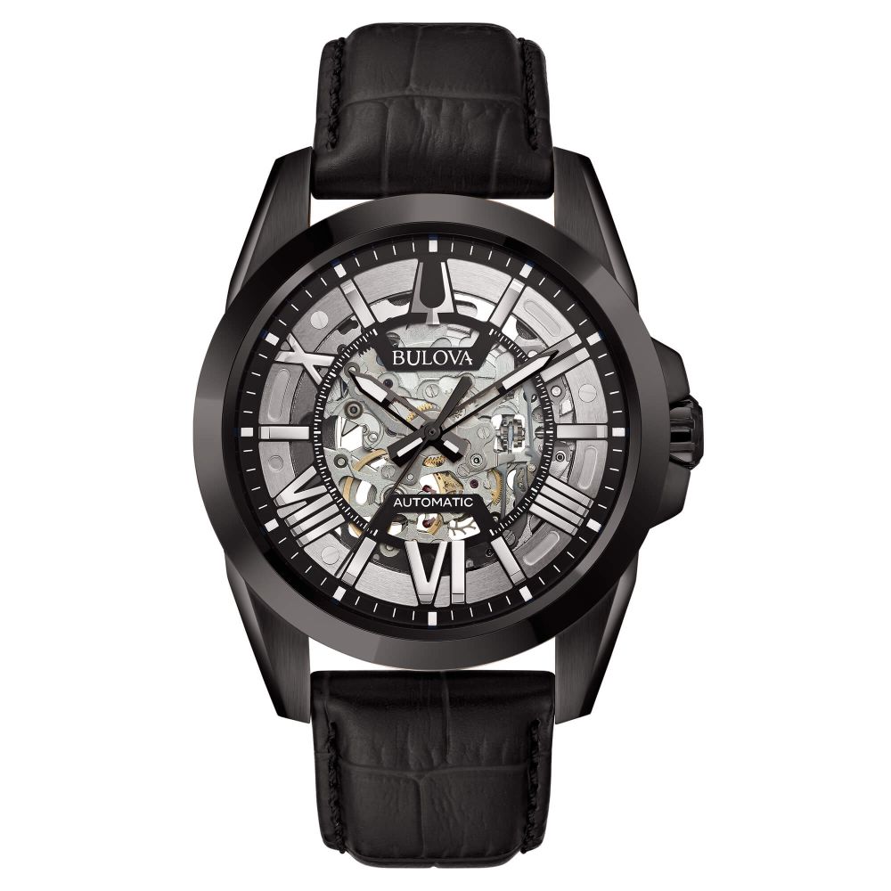 bulova-uomo-orologi-automatici-orologio-bulova-surveyor-skeleton-black-pelle-43mm